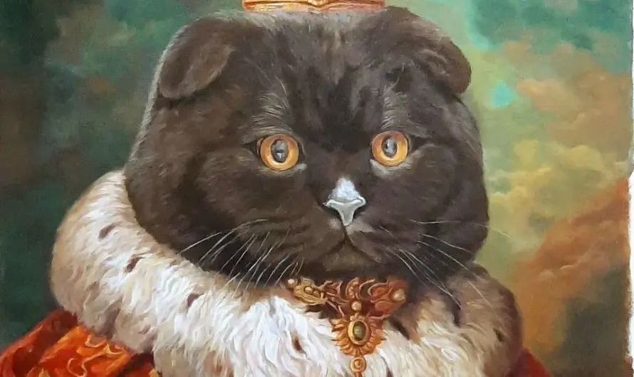 King of the cats. My oil painting on canvas.
