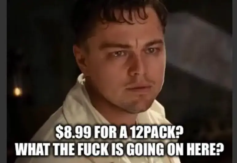 I haven’t looked at buying a pack of soda in years…