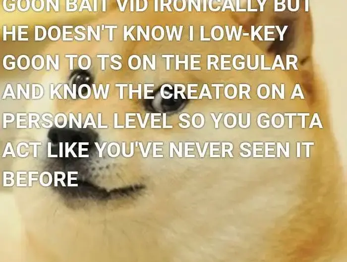 Can’t let him know