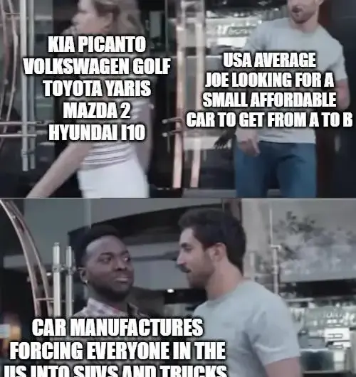 imagine trying to live normally without having to spend 2 mortgages on a vehicle