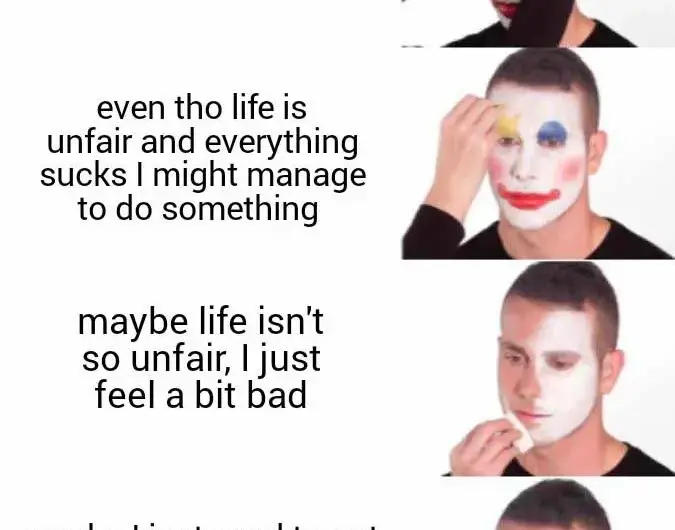 Maybe I feel a bit better now