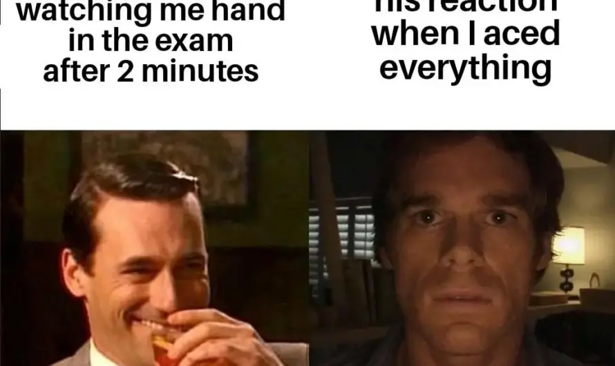 He told me in front of the entire class I got 100% before I could even pack up my things and leave.