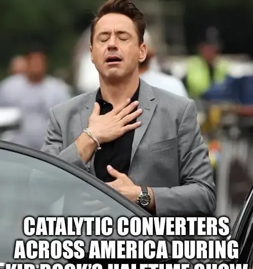 Parked cars were safe for a brief moment last night