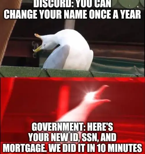 Discord name change policy vs government