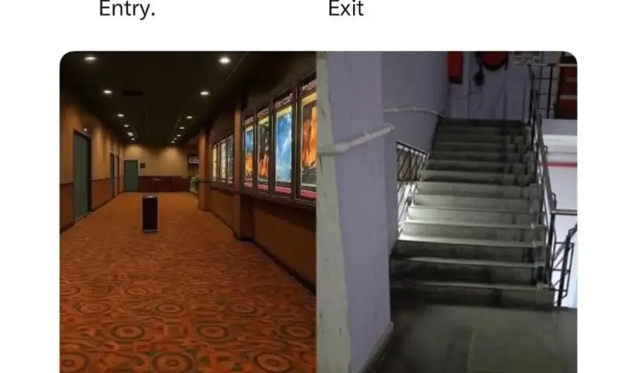 Take me to a cinema hall that has the best exit pathway fr
